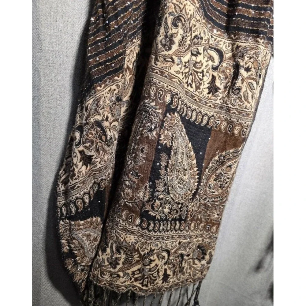 Womens Paisley Scarf Shawl